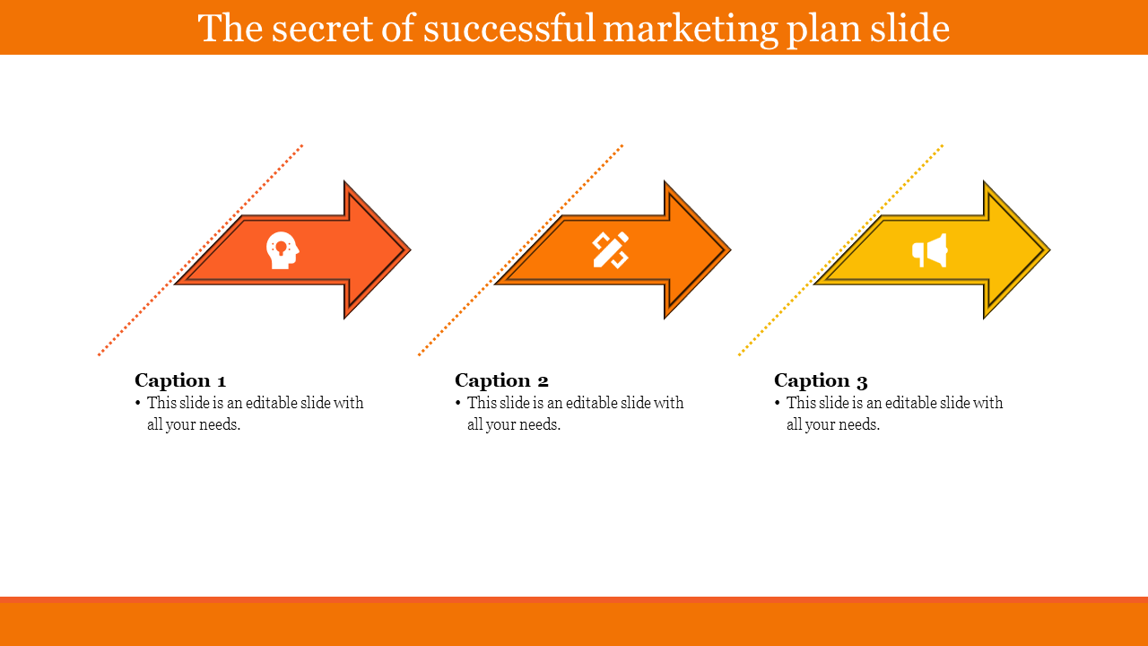 Free - Three Nodded Business and Marketing Plan PPT and Google Slides